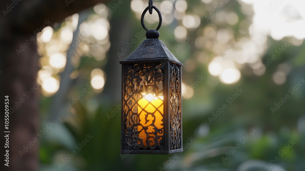 A beautifully crafted lantern with intricate patterns, glowing softly amidst a natural background, creating a warm and inviting ambiance. A beautifully crafted lantern with intricate patterns, glowing softly amidst a natural background, creating a warm and inviting ambiance.