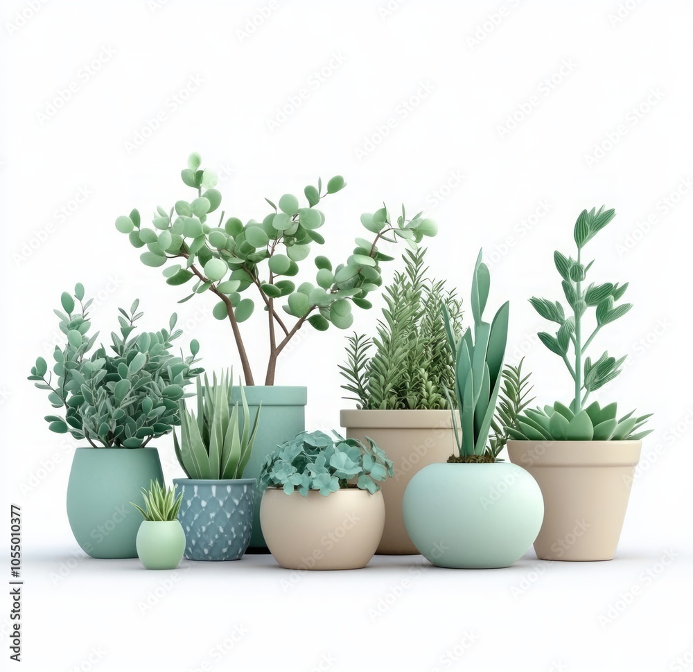 A Collection of Potted Plants