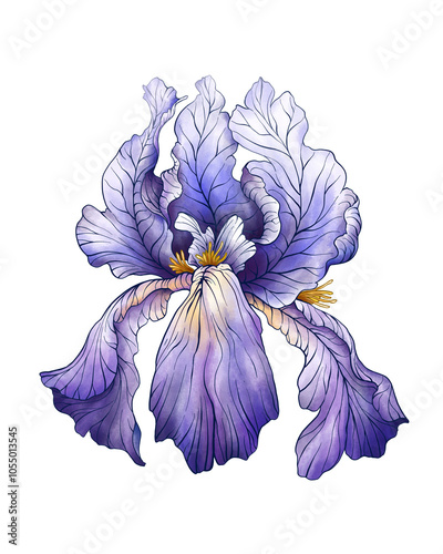 Flower Collection Illustration with Transparent Background. Colorful Spring Floral Set.