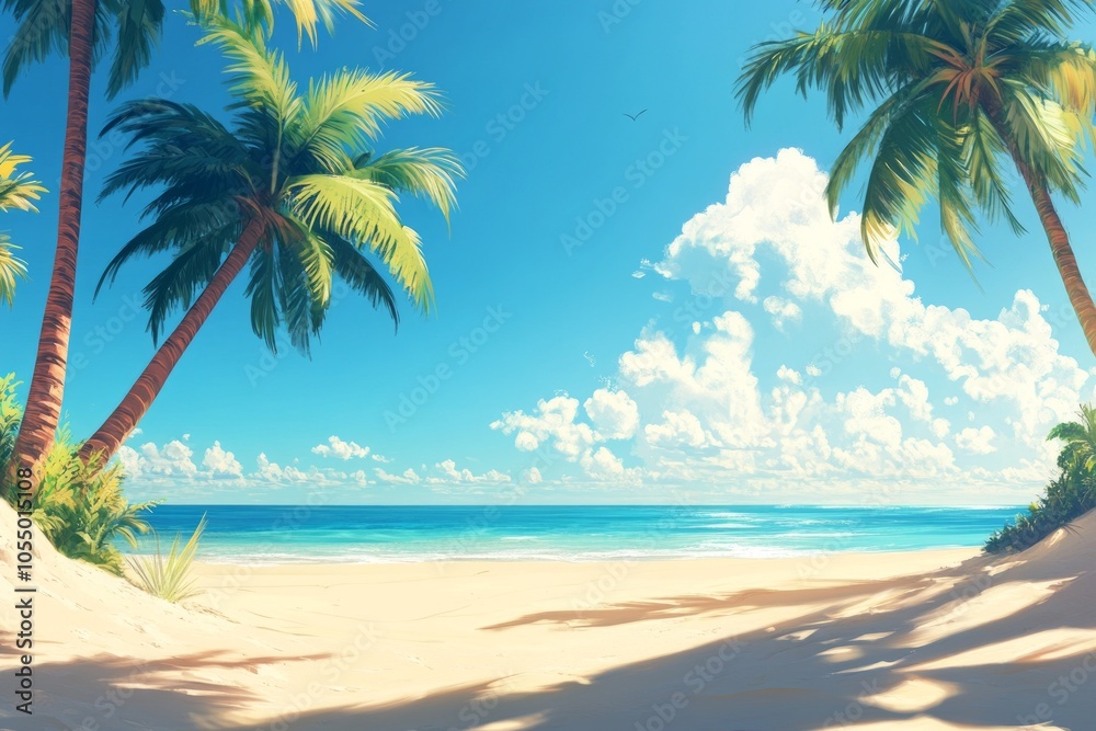 Naklejka premium Tropical Beach Paradise