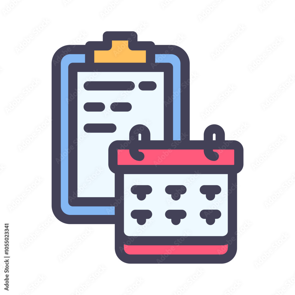 clipboard calendar filled style clipboard calendar filled style