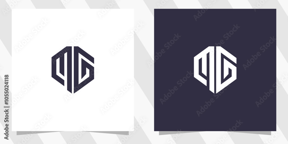 letter mg gm logo design vector letter mg gm logo design vector