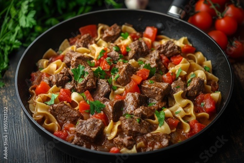 Beef and Pasta Stew Recipe