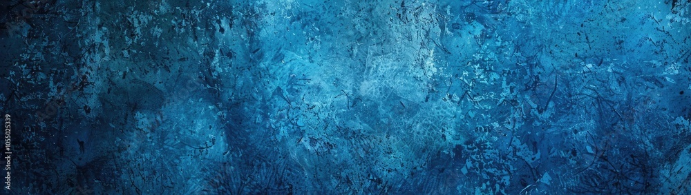 Abstract blue background with a grunge texture and space for text, a wide banner Abstract blue background with a grunge texture and space for text, a wide banner