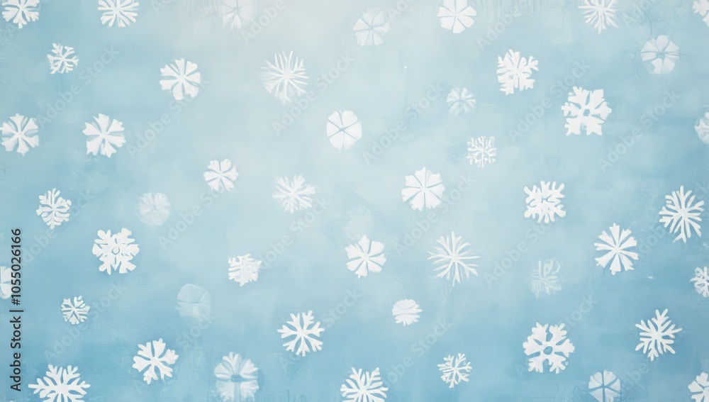 Winter Snowflake Pattern Background