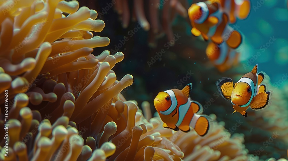Clownfish in Coral Reef Clownfish in Coral Reef