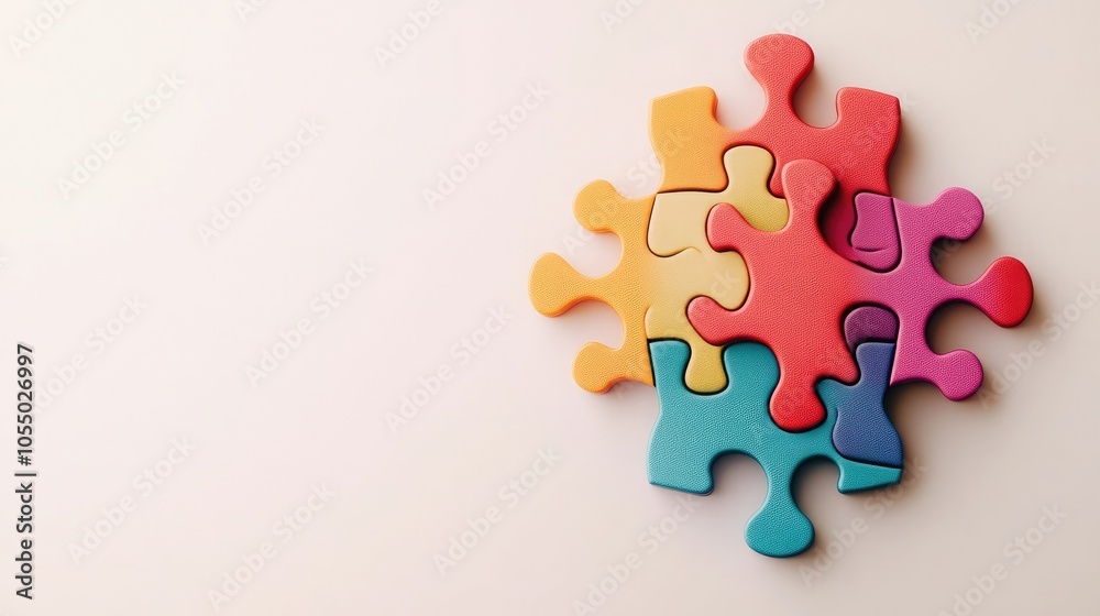 Single colorful 3D puzzle piece on a white background, symbolizing missing connections and problem-solving Single colorful 3D puzzle piece on a white background, symbolizing missing connections and problem-solving