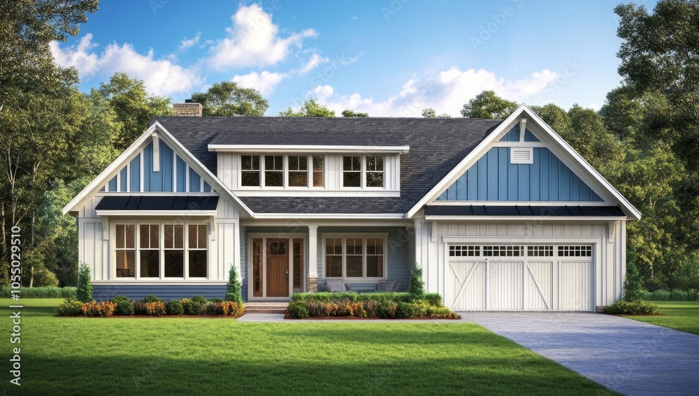 Obraz premium Stunning Farmhouse Exterior Design