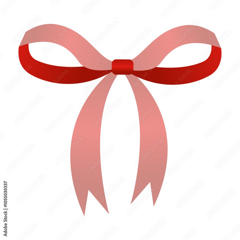 Ribbon bow clipart design on the white Ribbon bow clipart design on the white