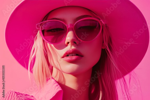 Ai generated abstract pink background for design  trendy barbiecore and magenta vibes photo