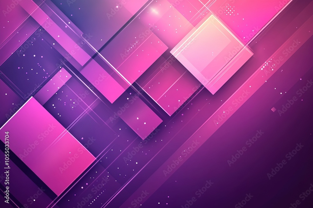 Abstract geometric background with pink and purple squares and lines. Abstract geometric background with pink and purple squares and lines.