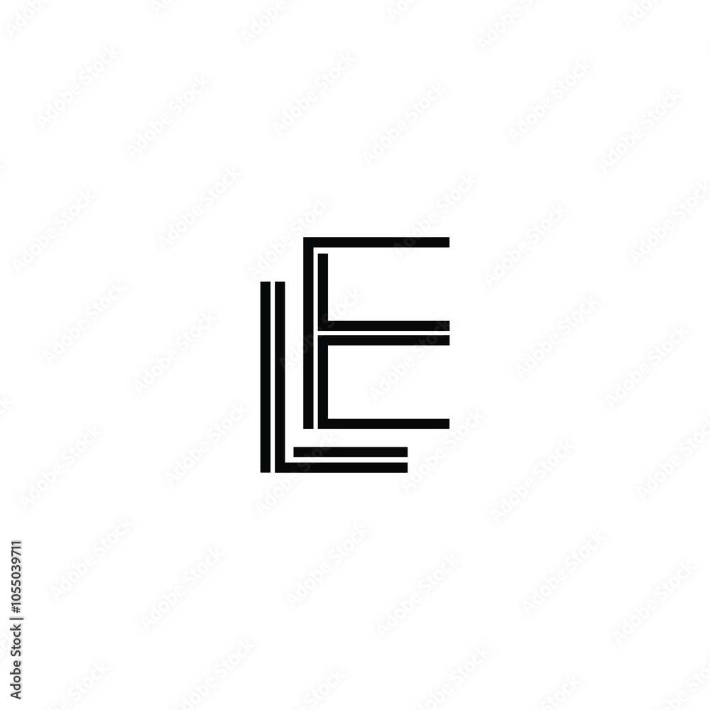EL monogram logo design letter text name symbol monochrome logotype alphabet character simple logo EL monogram logo design letter text name symbol monochrome logotype alphabet character simple logo