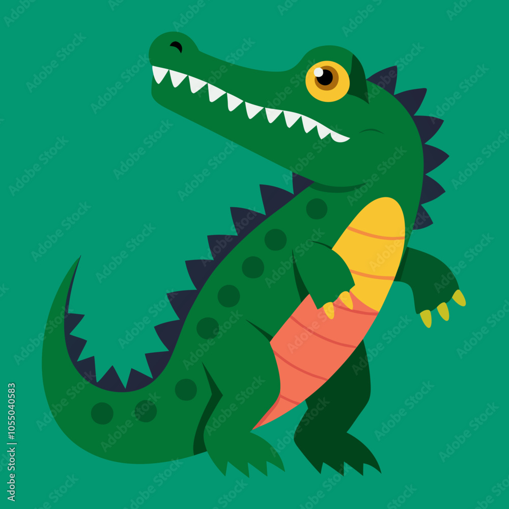 Obraz premium crocodile with a smile