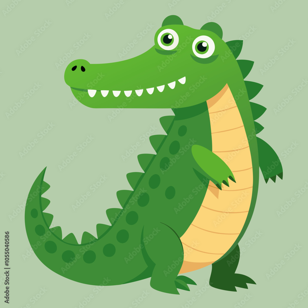 Obraz premium cartoon crocodile cartoon