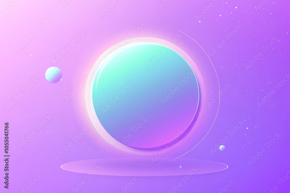 Obraz premium Abstract Space Design with Gradient Colors