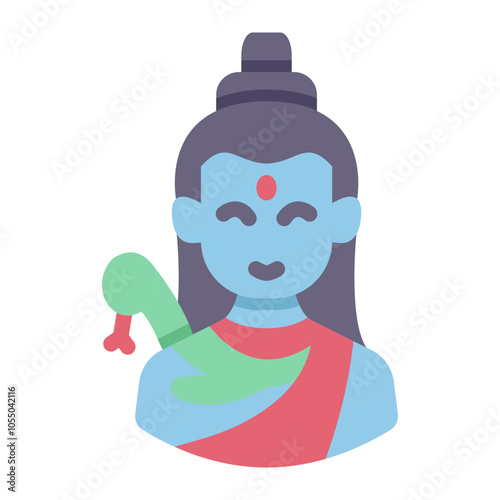 shiva flat style
