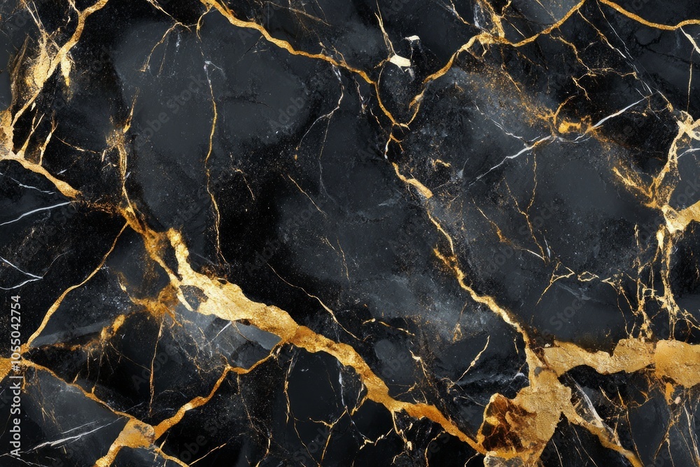 Black Gold Marble Texture