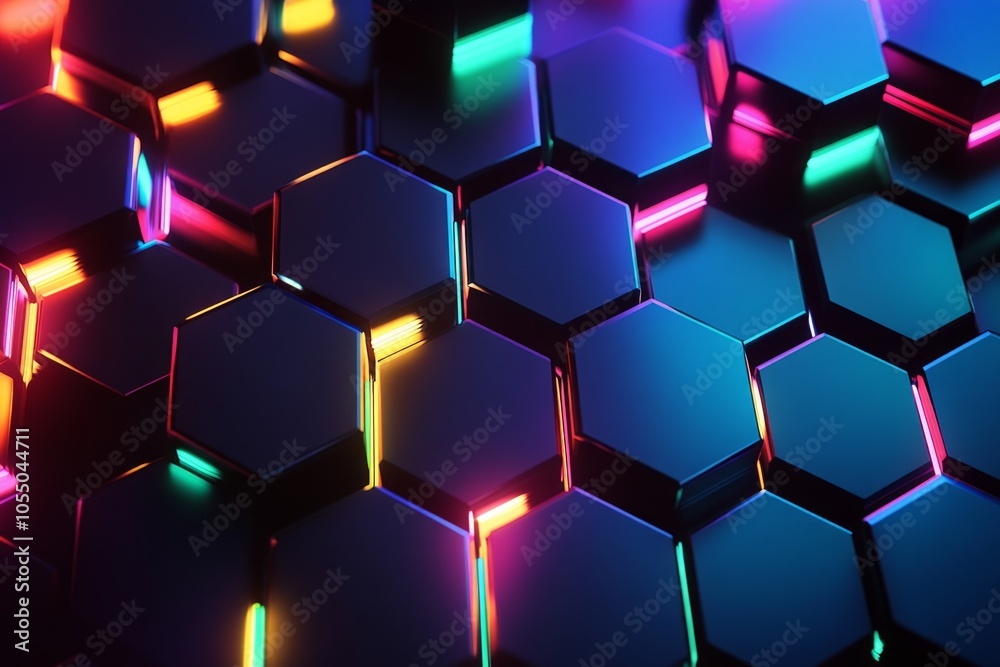 Hexagonal Neon Lights Hexagonal Neon Lights
