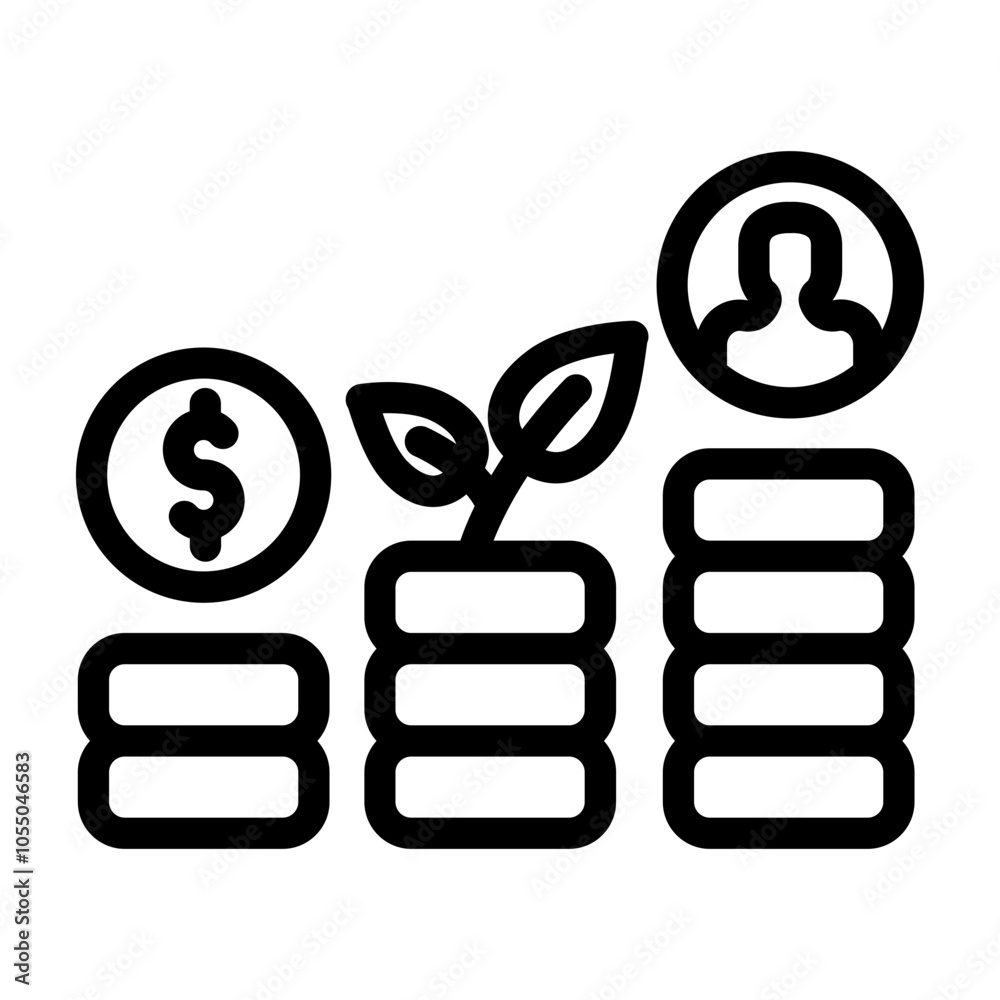 investment concept outline style investment concept outline style