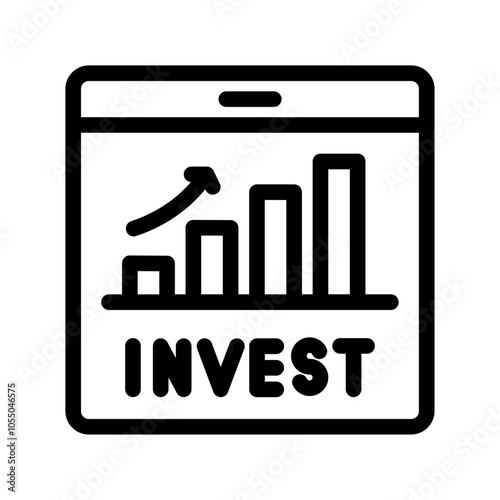 website graph investment outline style