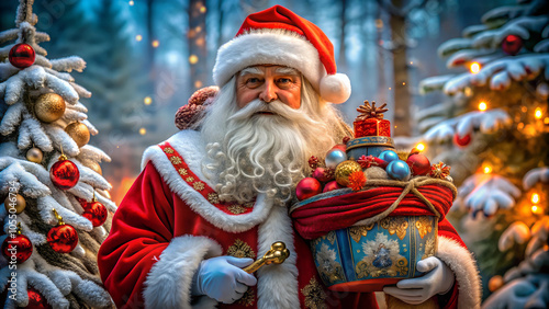 santa claus with gifts