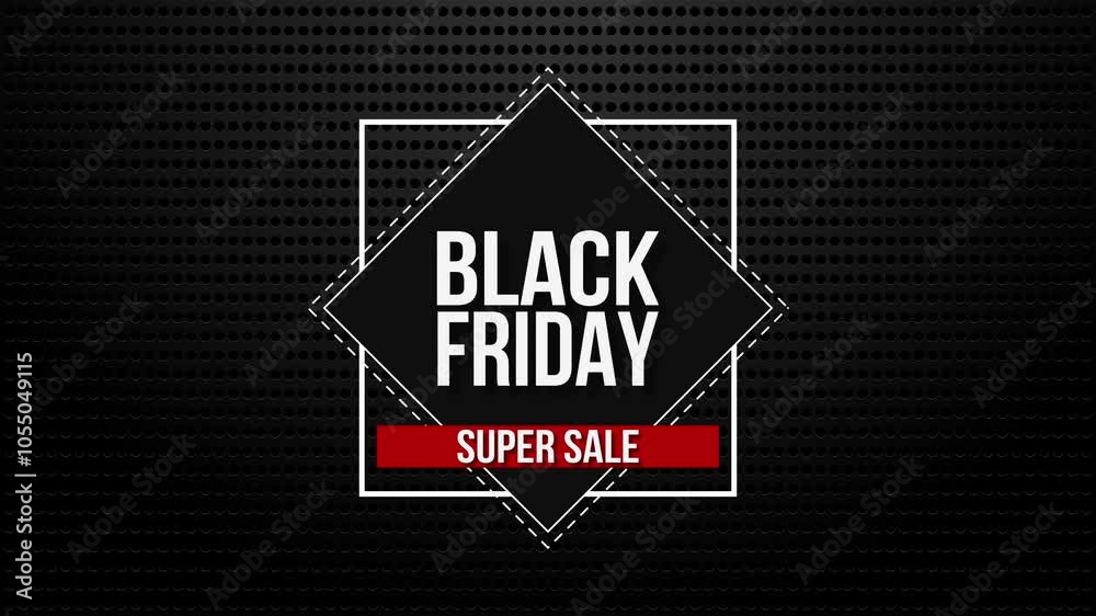 A Black Friday discount banner in a minimalistic style. 4K A Black Friday discount banner in a minimalistic style. 4K