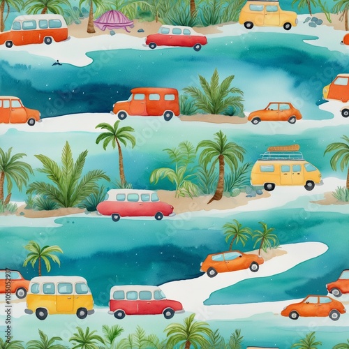 Vacation Illustrator: Exploring the Tropics - Watercolor Illustration