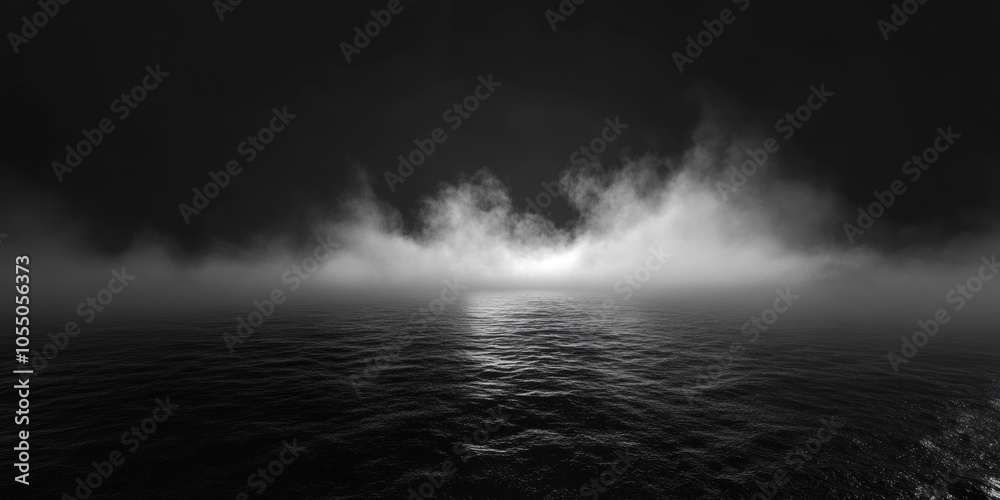 Obraz premium Misty Ocean Scene