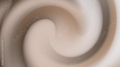 Abstract Swirling Beige and Brown Gradient Background. A dynamic abstract background featuring a swirling gradient in warm beige and brown tones. The soft, curved shapes 