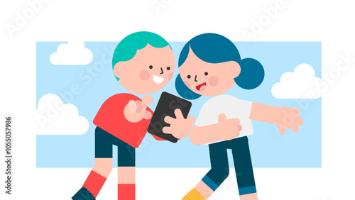 The couple are surprised with something special on screen.