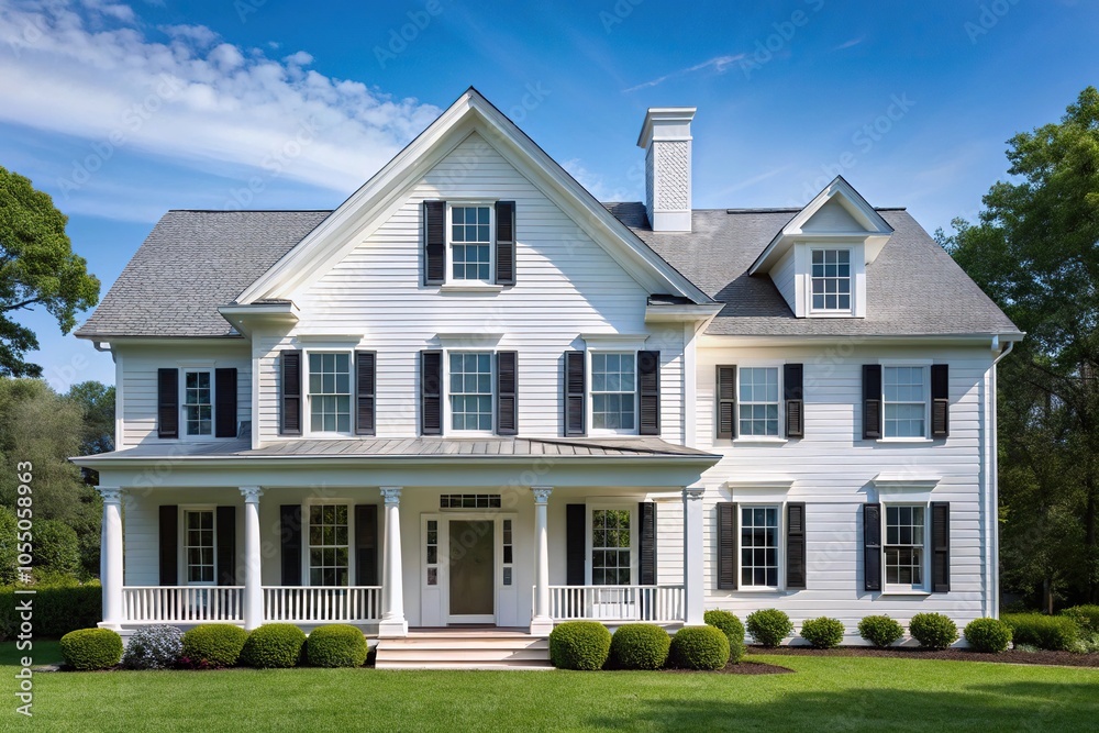white house with white roof and trim white house with white roof and trim