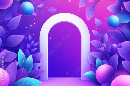 Colorful Abstract Archway Design