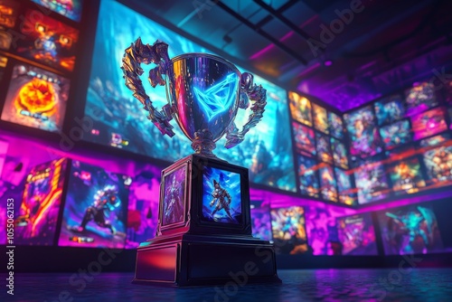 Wallpaper Mural E-Sports Championship Trophy Torontodigital.ca