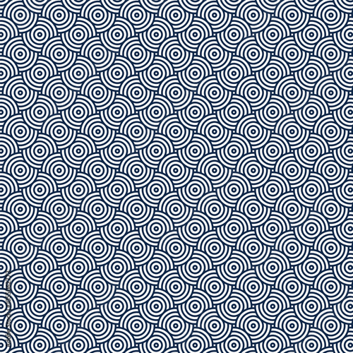 Abstract seamless pattern with circles. Vector illustration for your design.