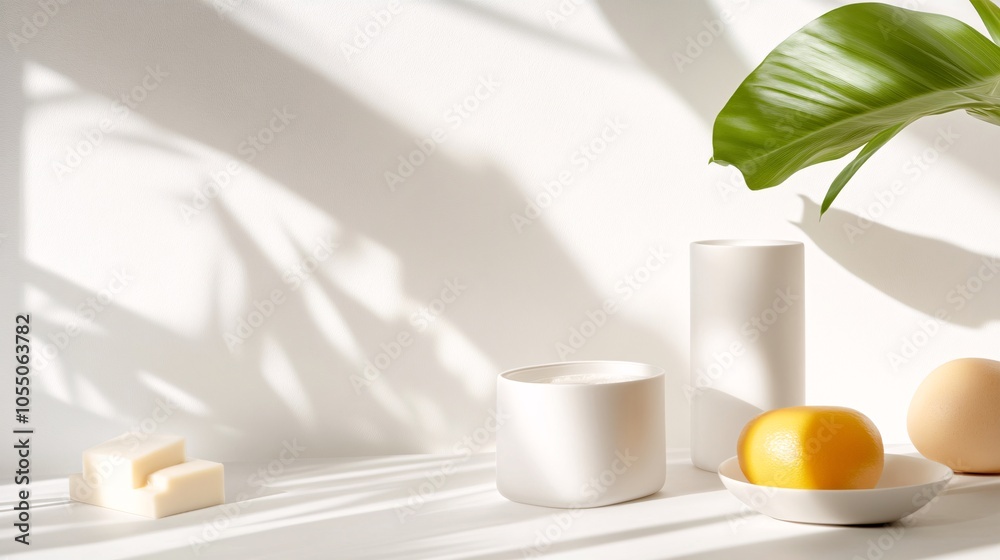 Minimalist Product Display with Natural Light Effects Minimalist Product Display with Natural Light Effects