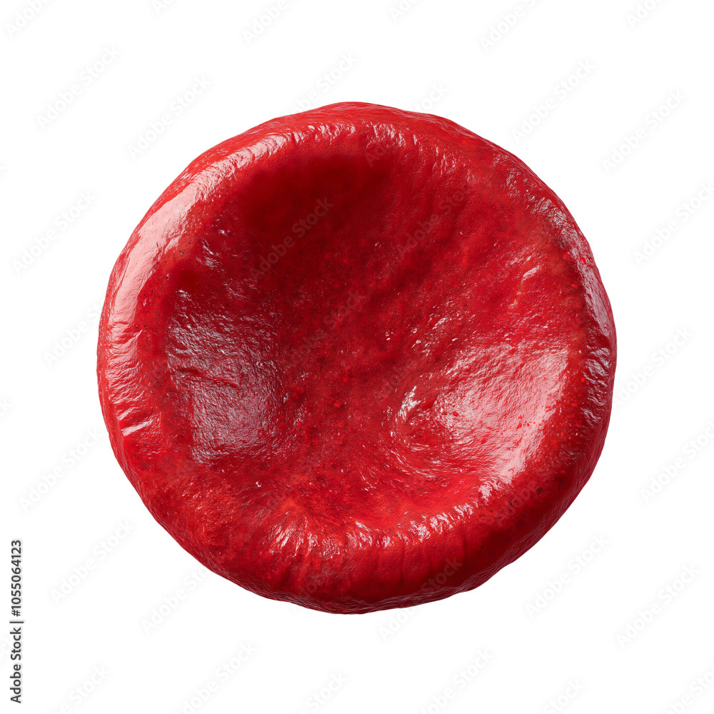 Glossy Red Play Dough Shaped into a Smooth Circular Form. Glossy Red Play Dough Shaped into a Smooth Circular Form.