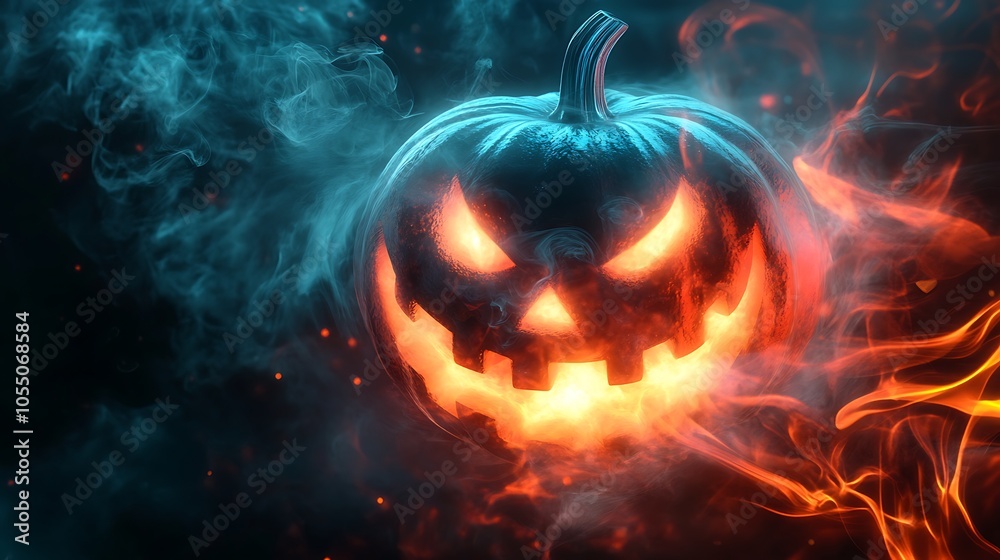 Halloween dynamic patterns featuring swirling smoke and fog Halloween dynamic patterns featuring swirling smoke and fog