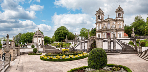 Famous baroque basilica Bom Jesus do Monte in Braga, Portugal