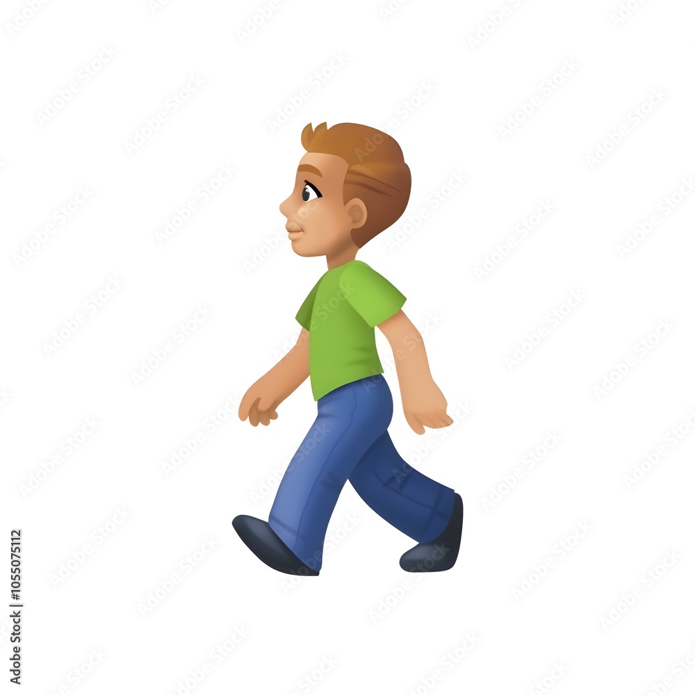 Cartoon Walking Character Cartoon Walking Character