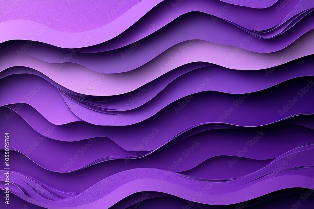Abstract purple paper wave background. Abstract purple paper wave background.