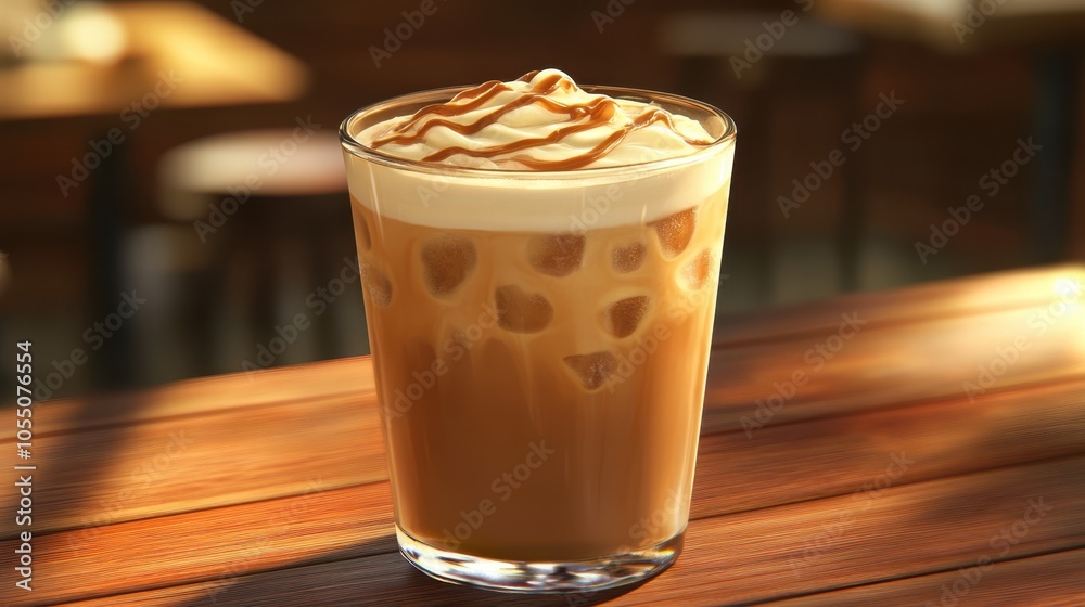 The Iced Coffee with Caramel The Iced Coffee with Caramel