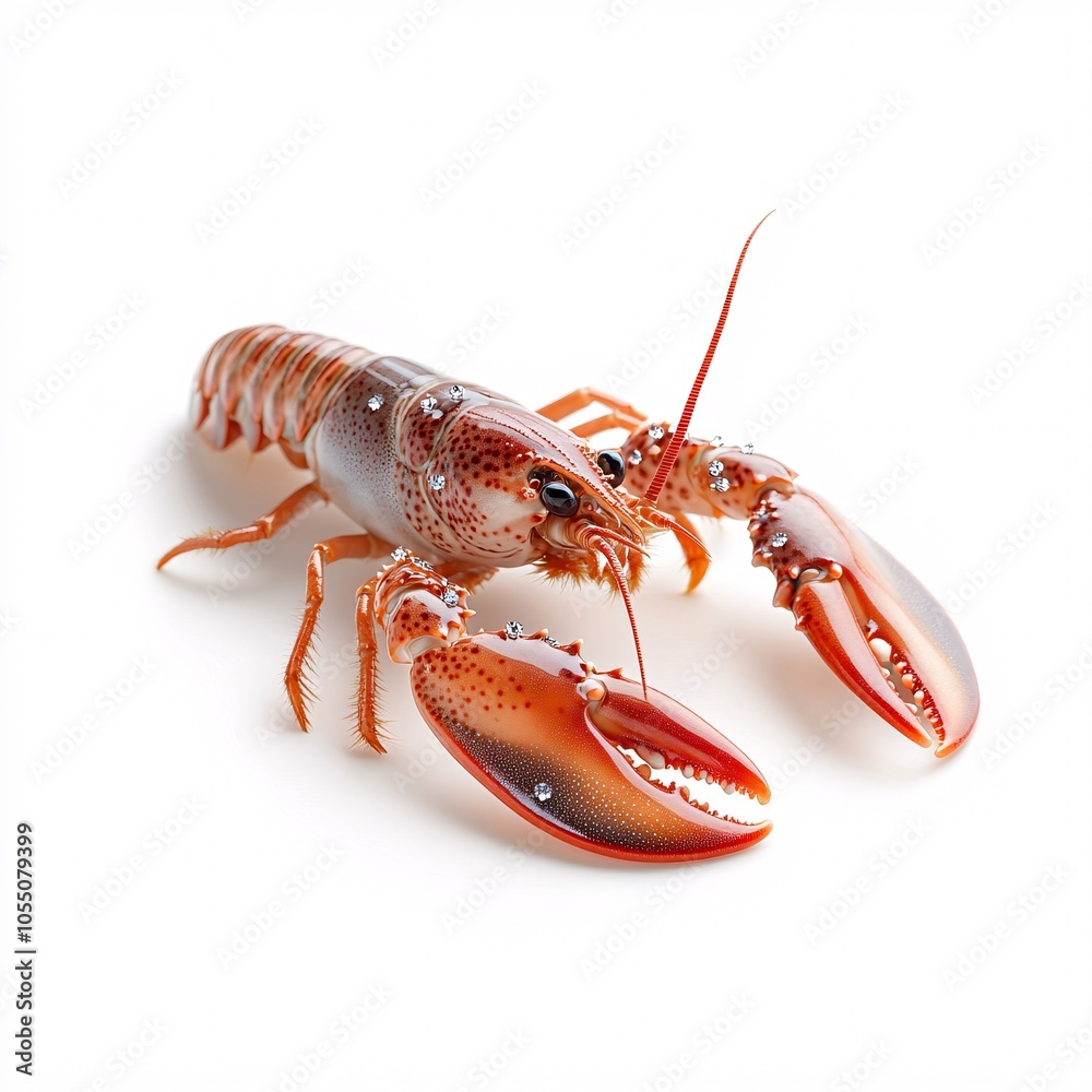Adorable Lobster with Sparkling Star Necklace Adorable Lobster with Sparkling Star Necklace