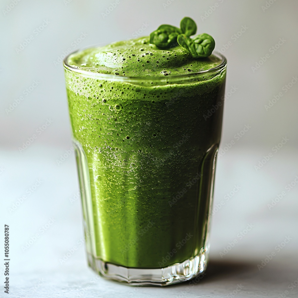 A refreshing green smoothie in a modern glass, perfect for promoting health and vitality during World Vegan Month, ideal for wellness blogs and vegan lifestyle marketing. A refreshing green smoothie in a modern glass, perfect for promoting health and vitality during World Vegan Month, ideal for wellness blogs and vegan lifestyle marketing.