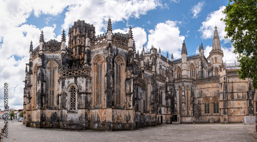 Photography Picturesque medieval Santa Maria da Vitoria monastery in Batalha, a manueline go