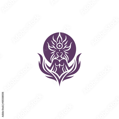 Mystic magical lady logo