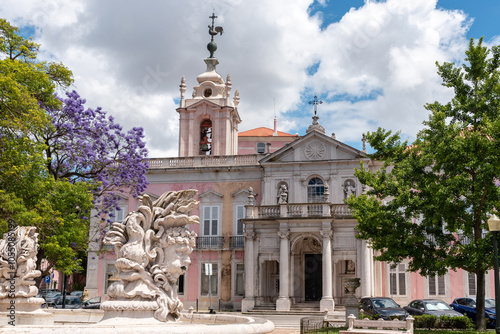 Entrance to Capela de Nossa Senhora das Necessidades, situated in the same building like the Portuguese Ministry of Foreign affairs in Lisbon