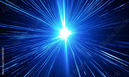 blue light burst