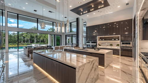 Beautiful Luxury Kitchen: Elegant Design, High-End Appliances, and Premium Materials for a Stylish and Functional Culinary Space