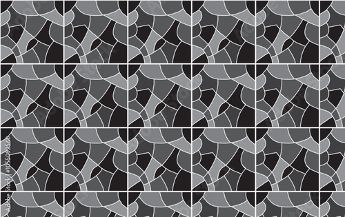 Floor and sidewalk tiles seamless pattern vector.