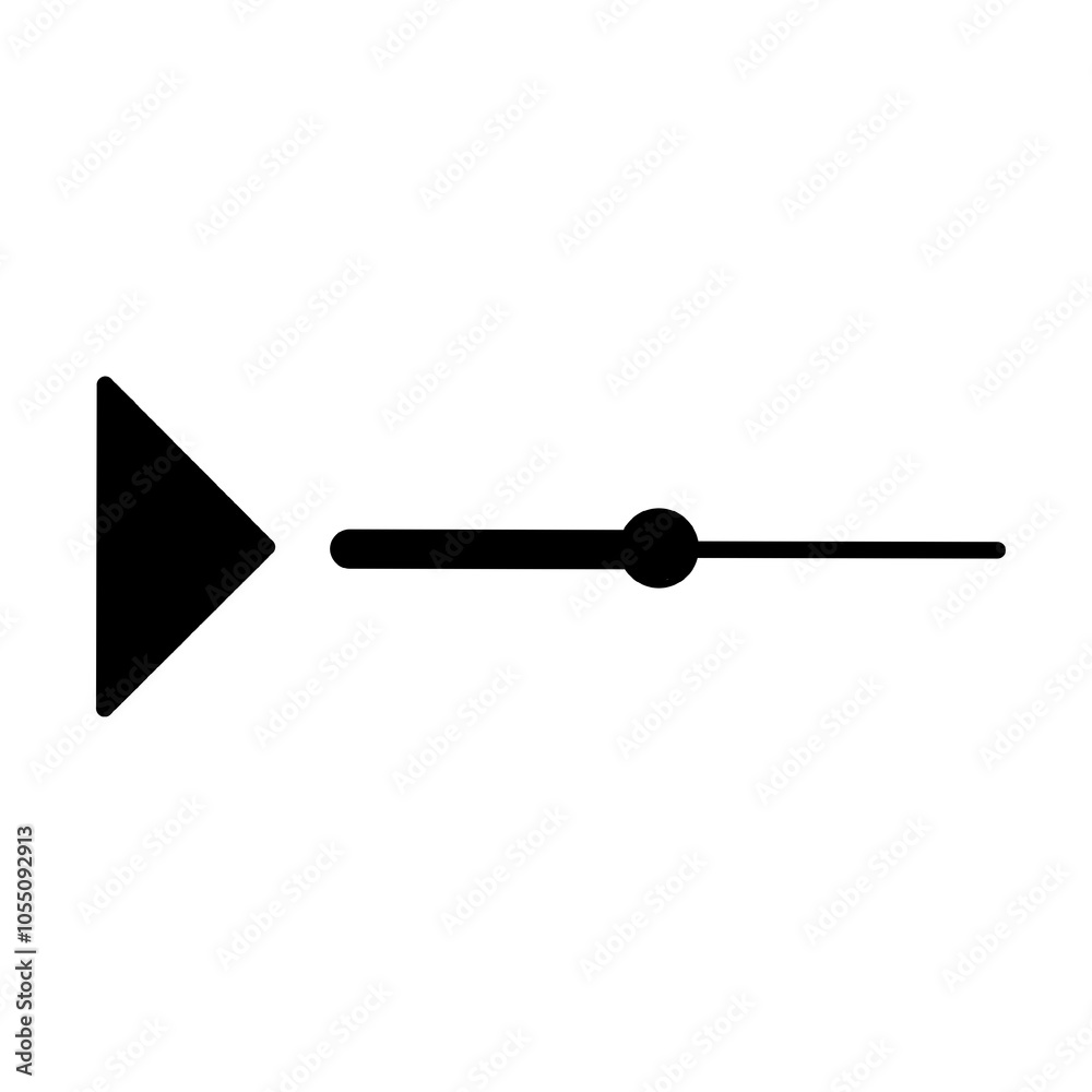 Minimalist music icon in black and white Minimalist music icon in black and white